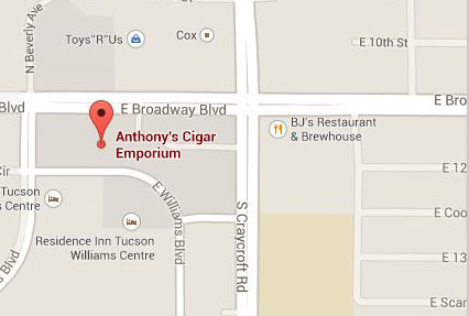 Directions to Anthony's Cigar Emporium - Broadway